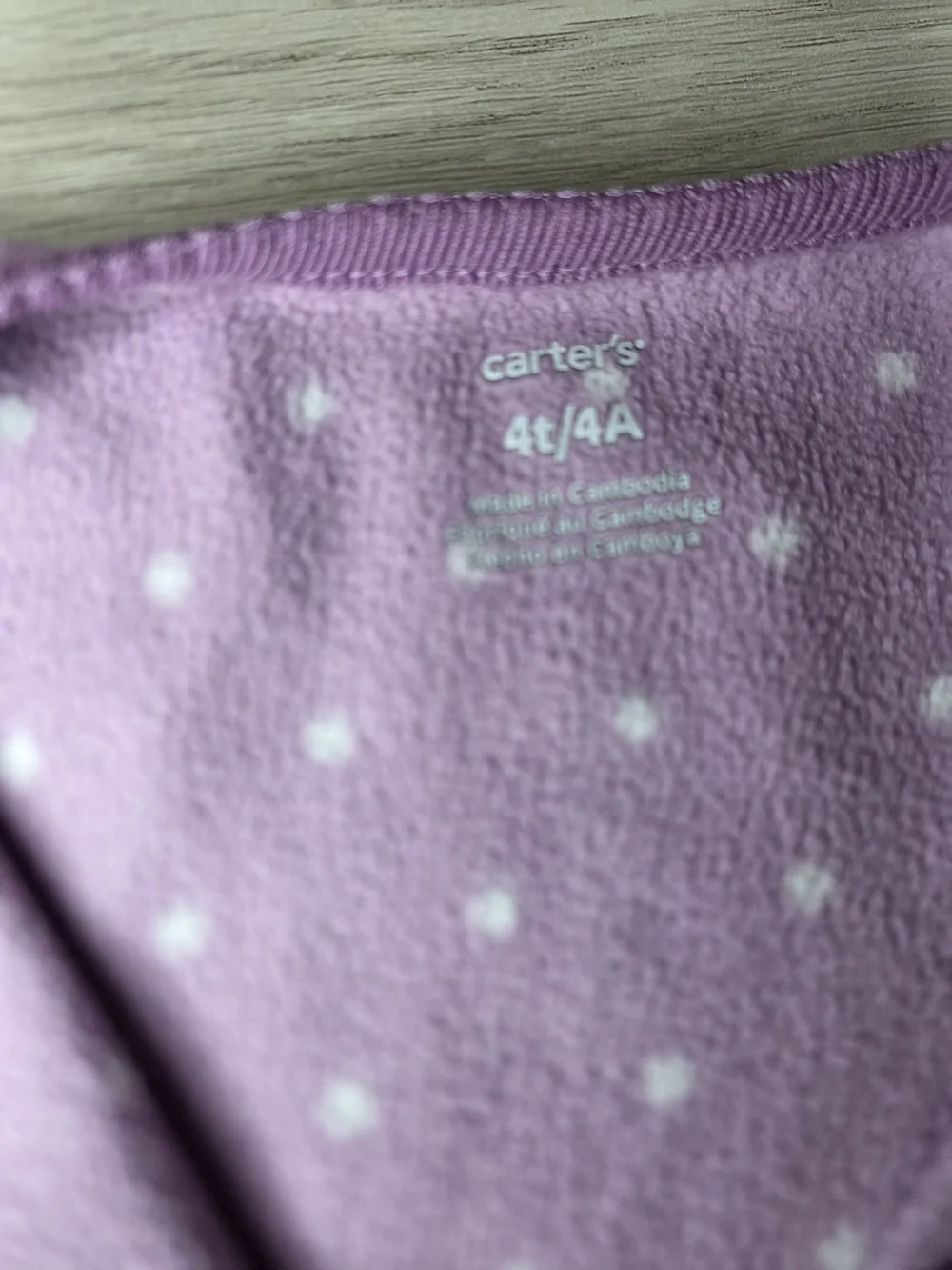 Carter's Toddler Girls' Mouse Fleece Footie Pajamas With Polka Dots, Size 4T